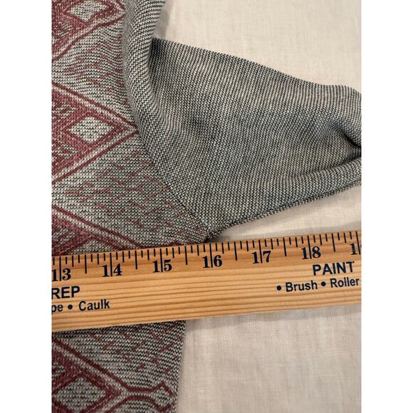 BDG Long Sleeve Printed Pullover Scoop Neck Sweater Gray Women's Size Small - Picture 8 of 10